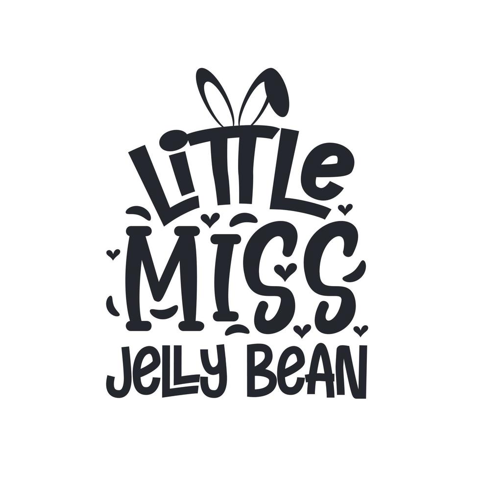 little miss jelly bean, diseño de pascua para niños vector