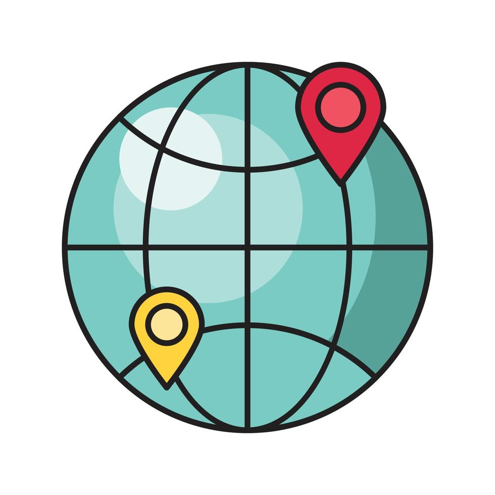 global location vector illustration on a background.Premium quality symbols.vector icons for concept and graphic design.