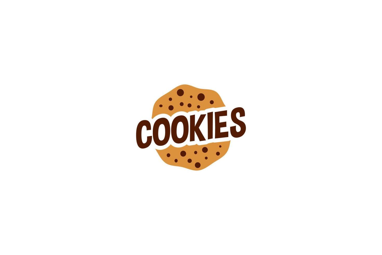 ilustración de plantilla de vector de diseño de logotipo de panadería de galletas creativas