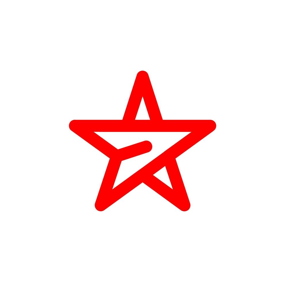 icono de estrella logotipo de estrella. símbolo de estrella plantilla de estrella lista para usar. vector