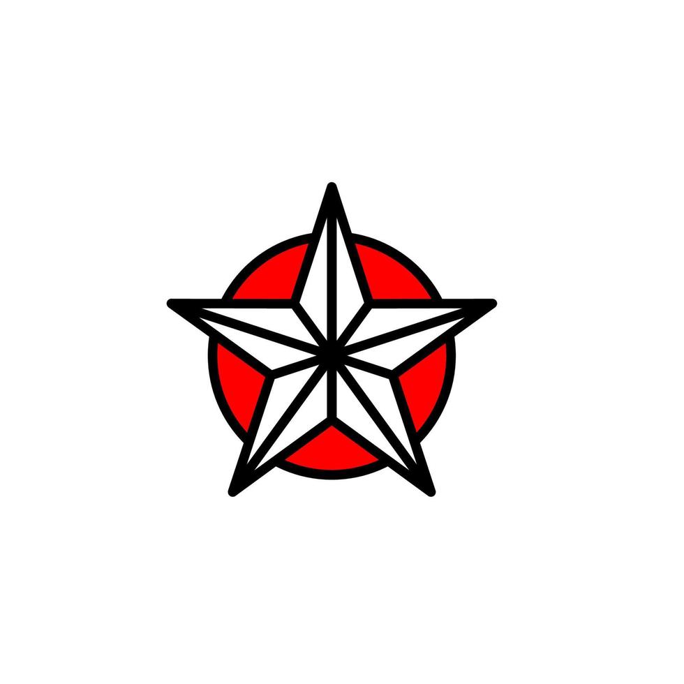 icono de estrella logotipo de estrella. símbolo de estrella plantilla de estrella lista para usar. vector