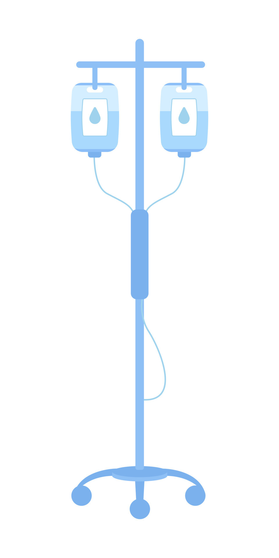 Intravenous therapy semi flat color vector object Hospital treatment
