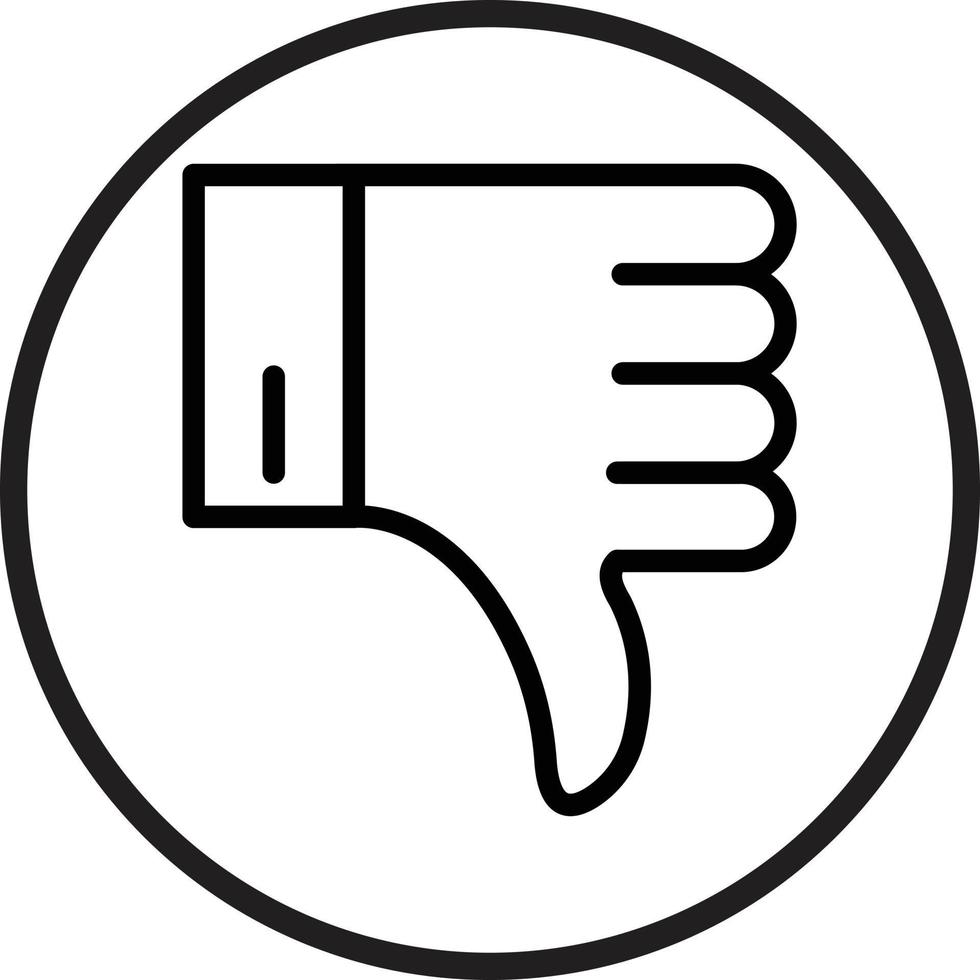 Dislike Icon Style vector