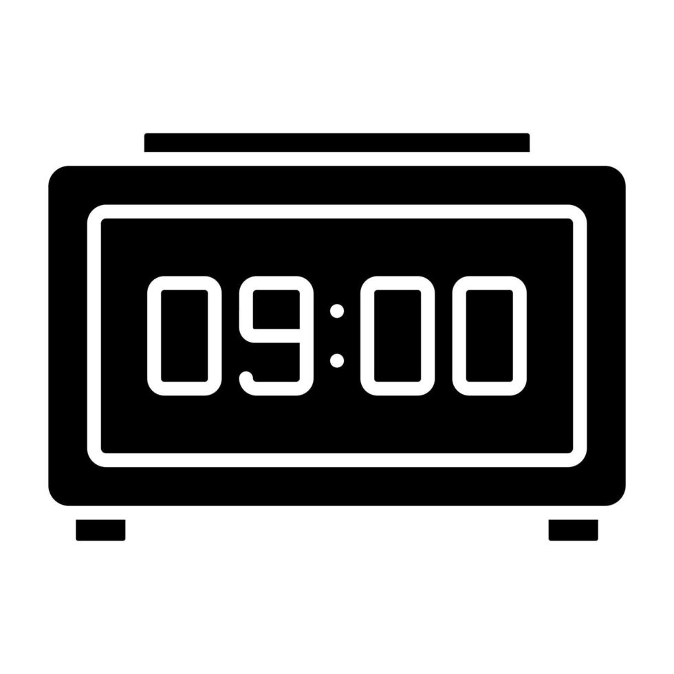 Digital Clock Icon Style vector