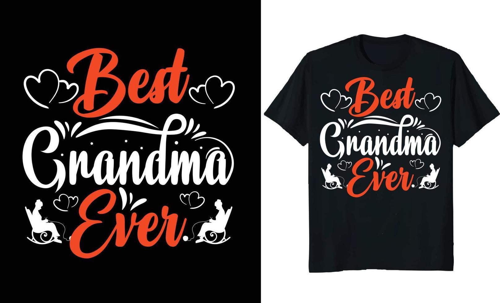 diseño de camiseta de abuelo abuela y abuelo vector