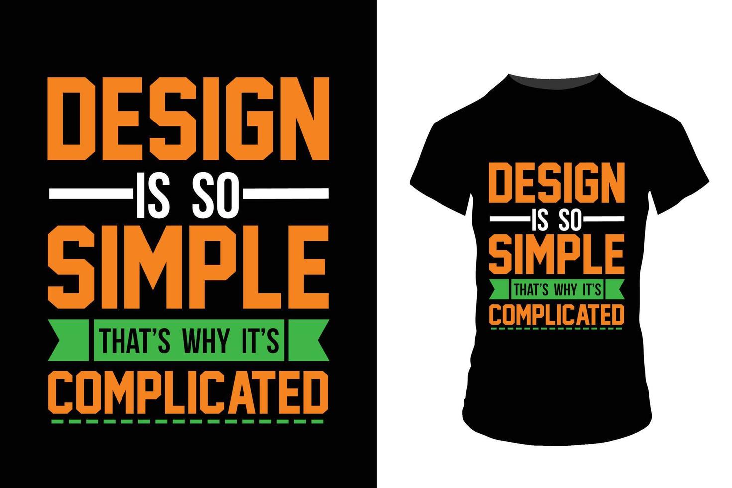 Simpole T-shirt design vector
