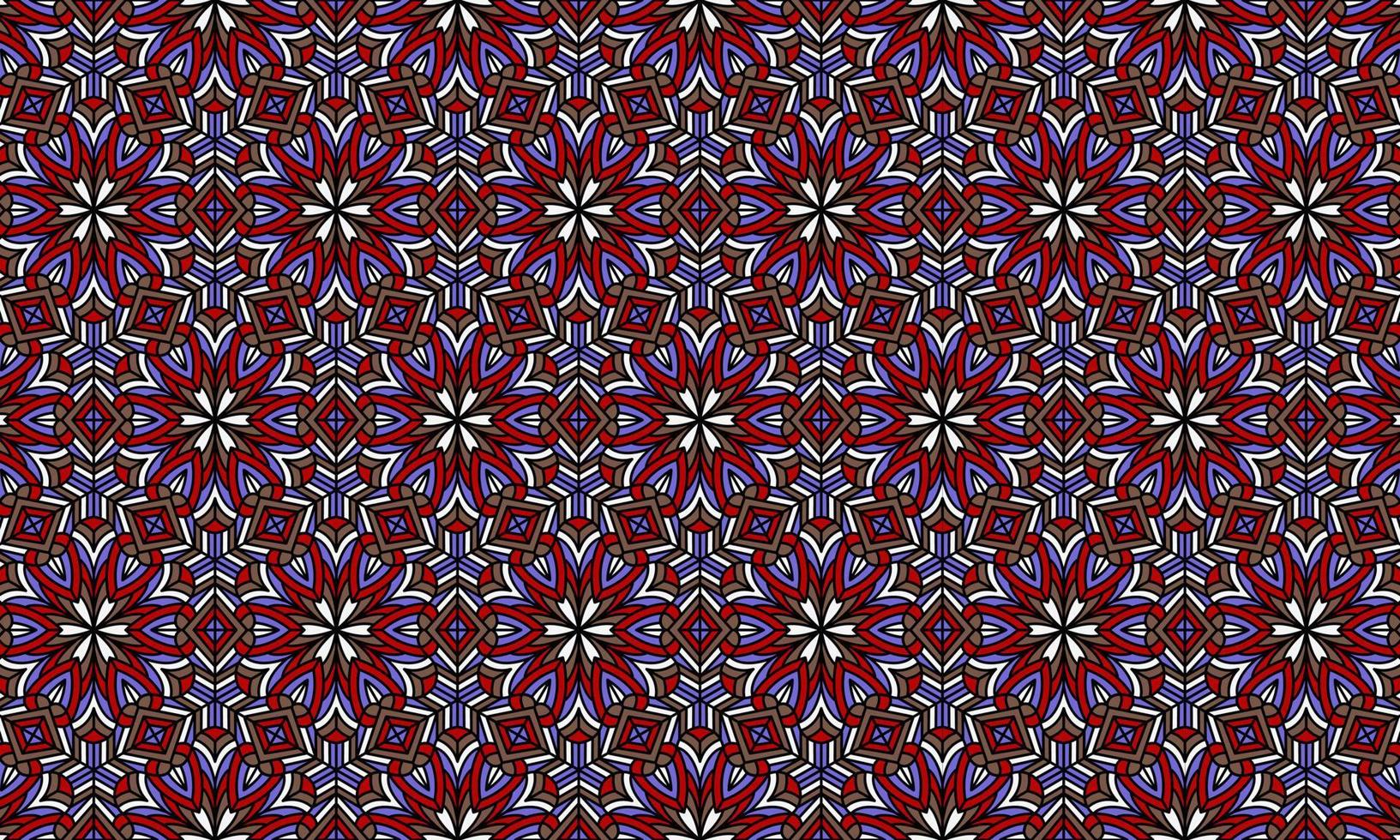 elegant modern batik ethnic pattern background vector