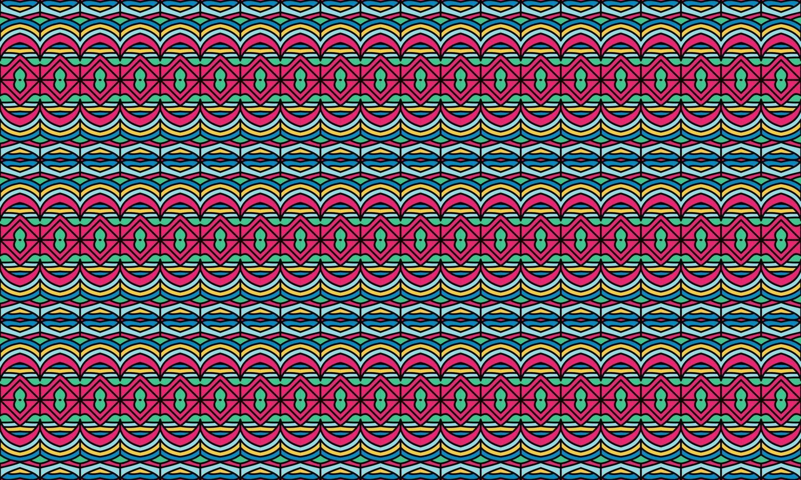 fondo de patrón étnico batik moderno elegante vector