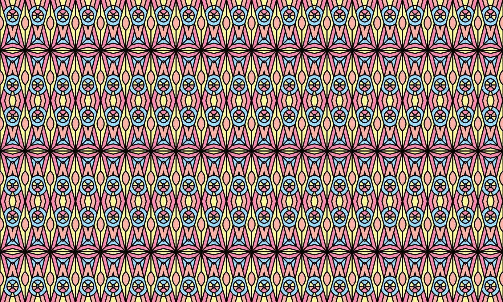elegant modern batik ethnic pattern background vector