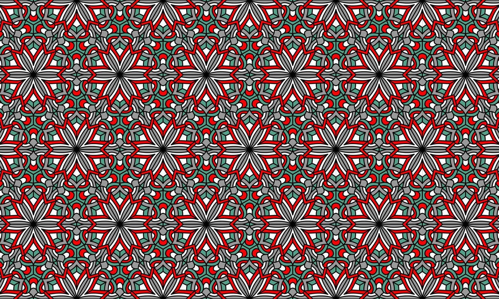 elegant modern batik ethnic pattern background vector