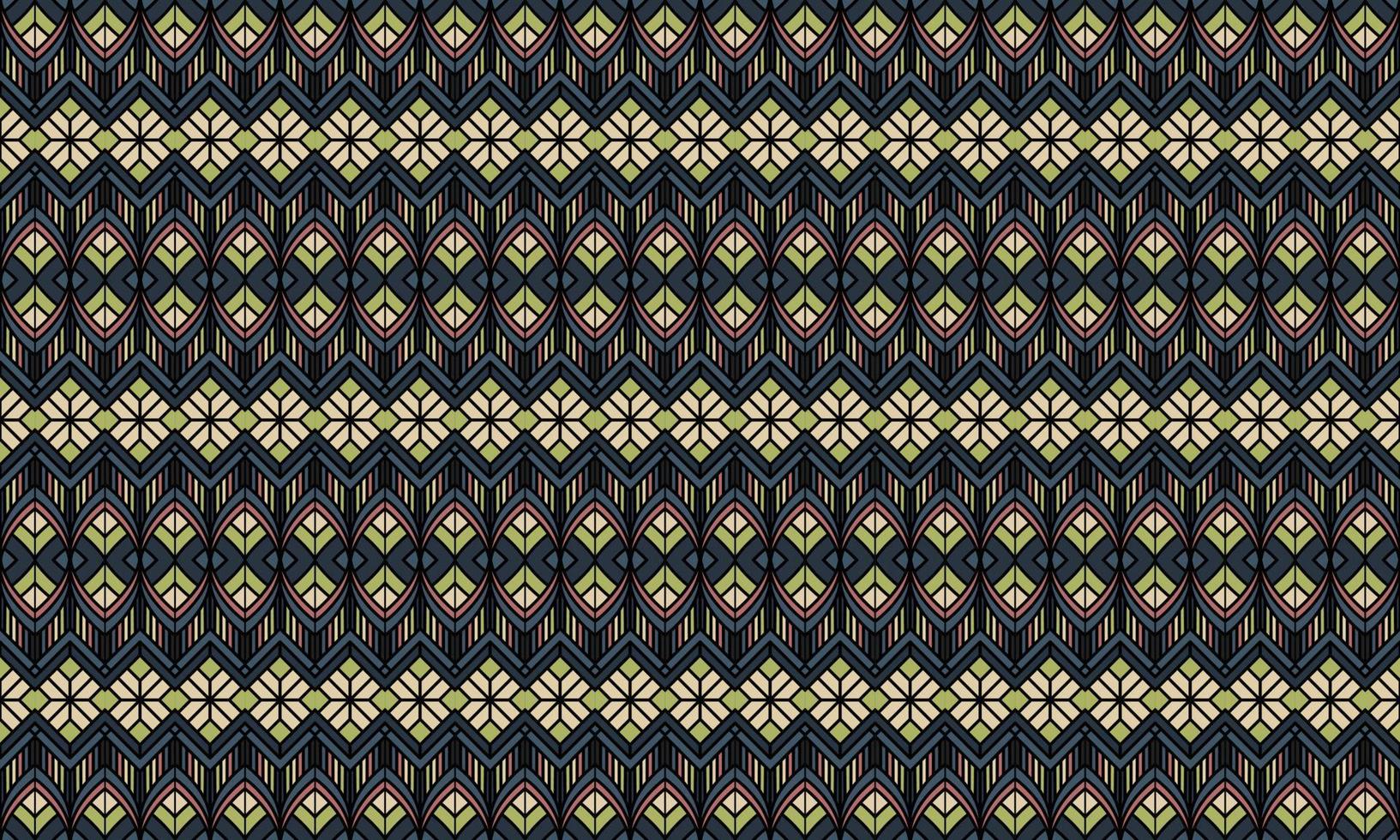elegant modern batik ethnic pattern background vector