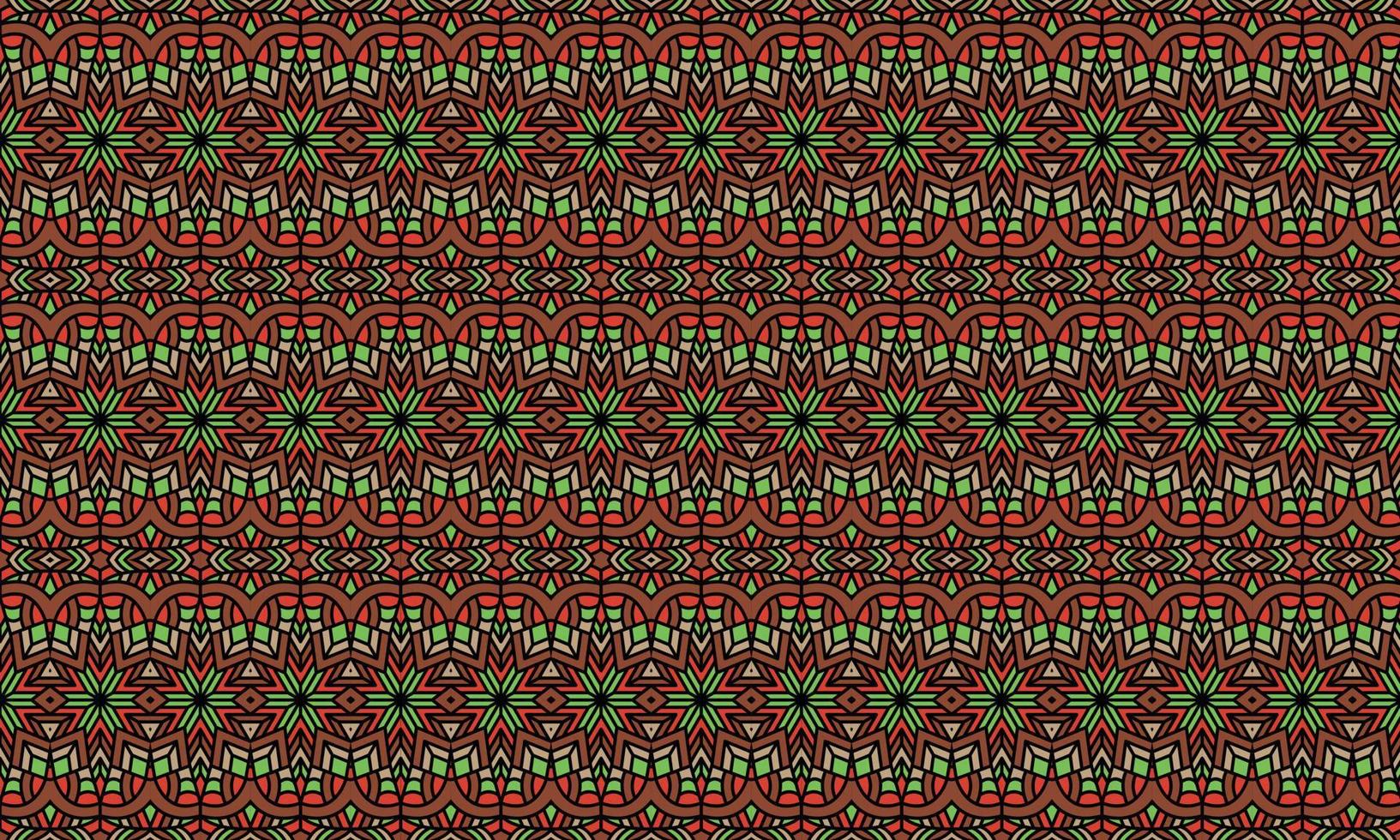 elegant modern batik ethnic pattern background vector