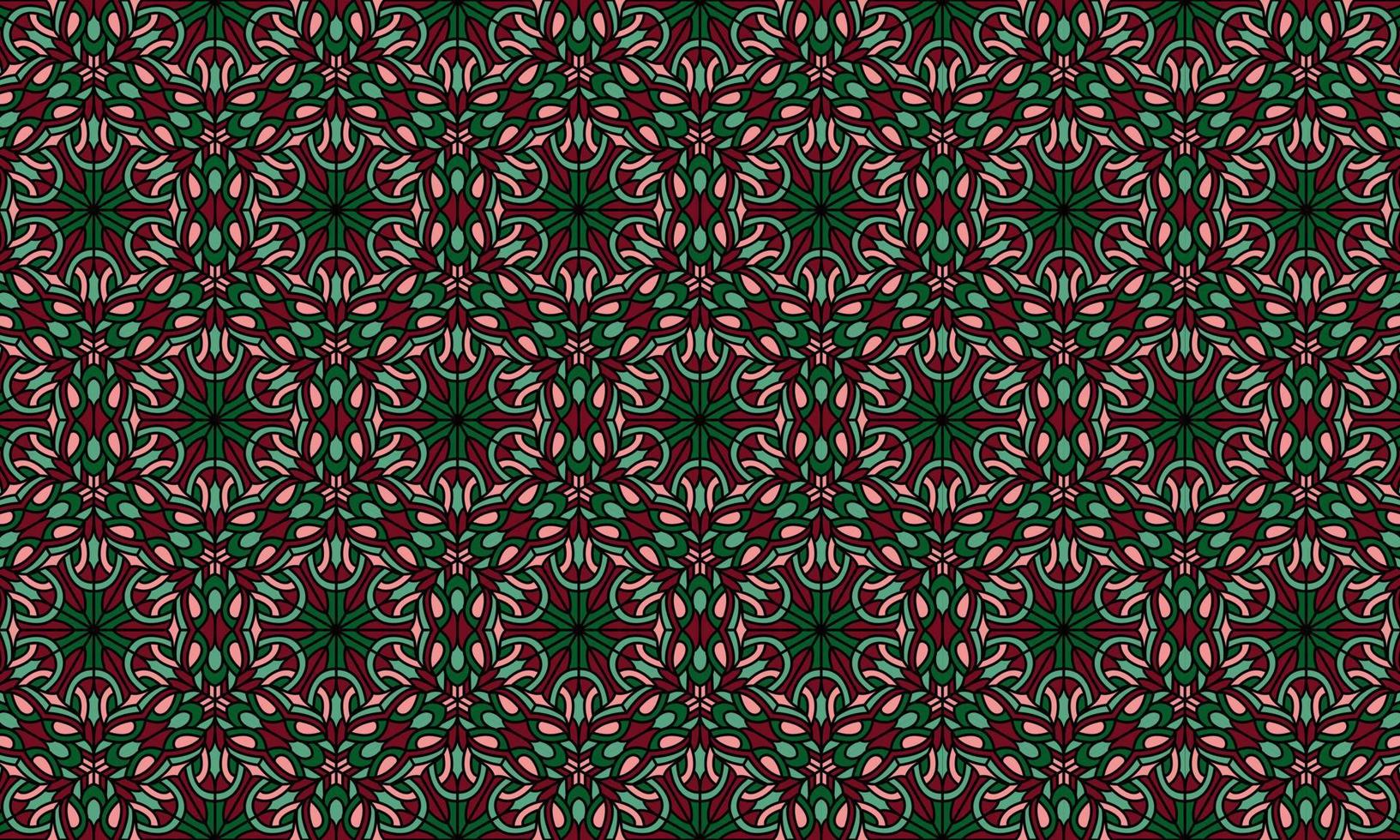 fondo de patrón étnico batik moderno elegante vector