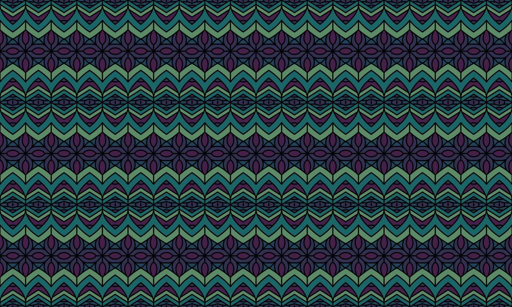 fondo de patrón étnico batik moderno elegante vector