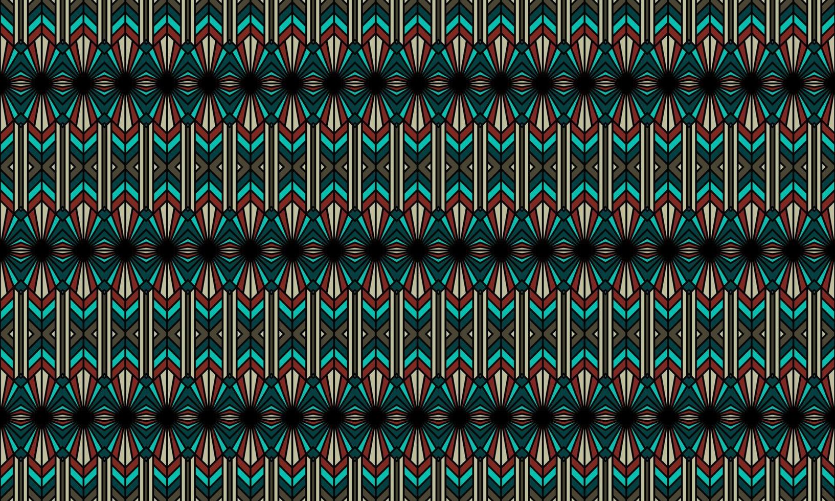 fondo de patrón étnico batik moderno elegante vector