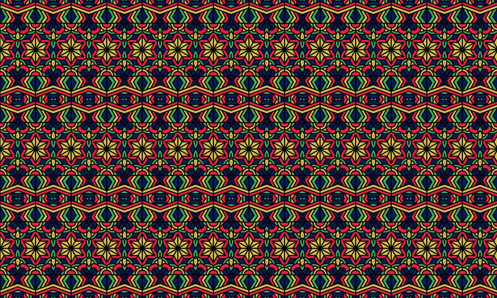 fondo de patrón étnico batik moderno elegante vector