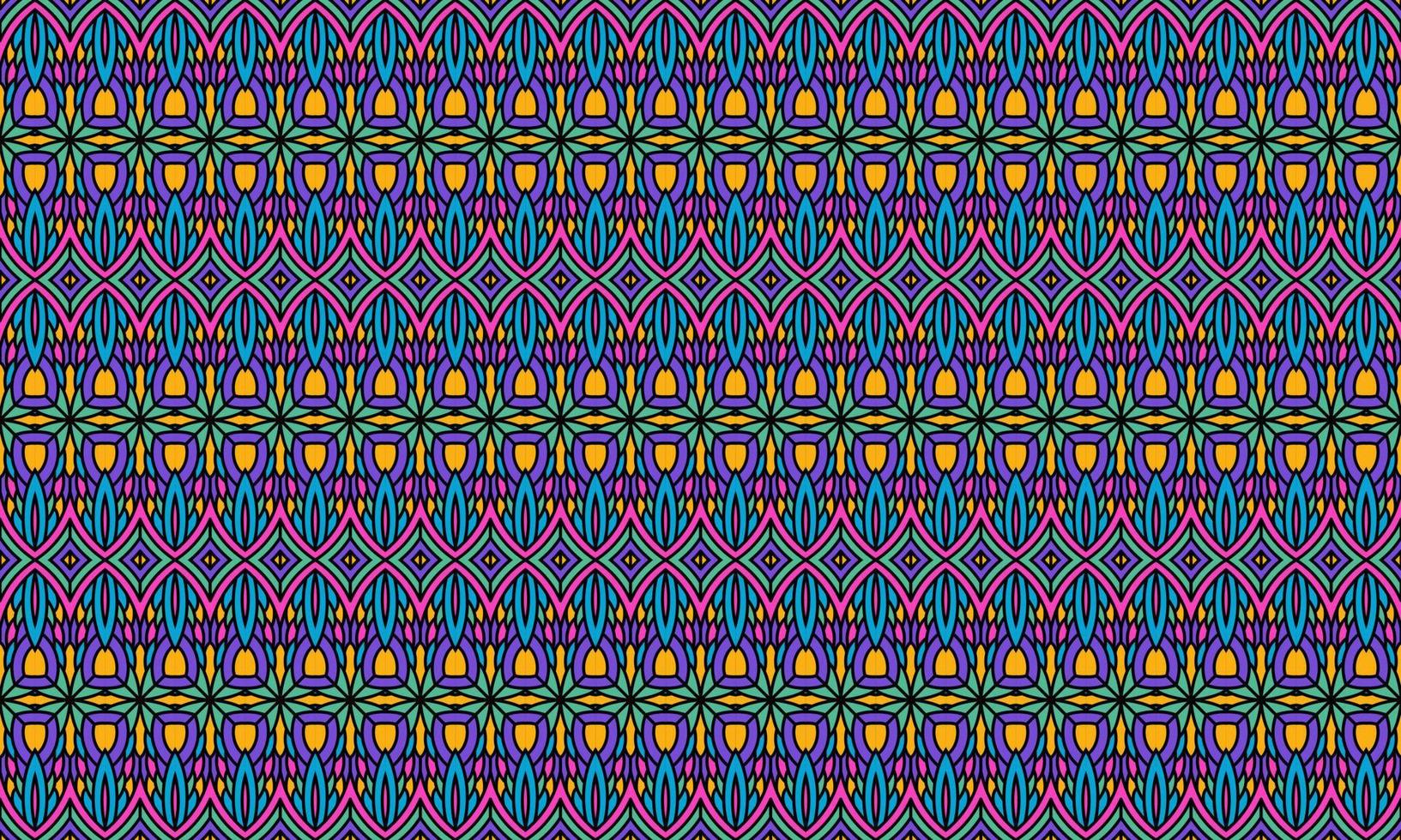 elegant modern batik ethnic pattern background vector