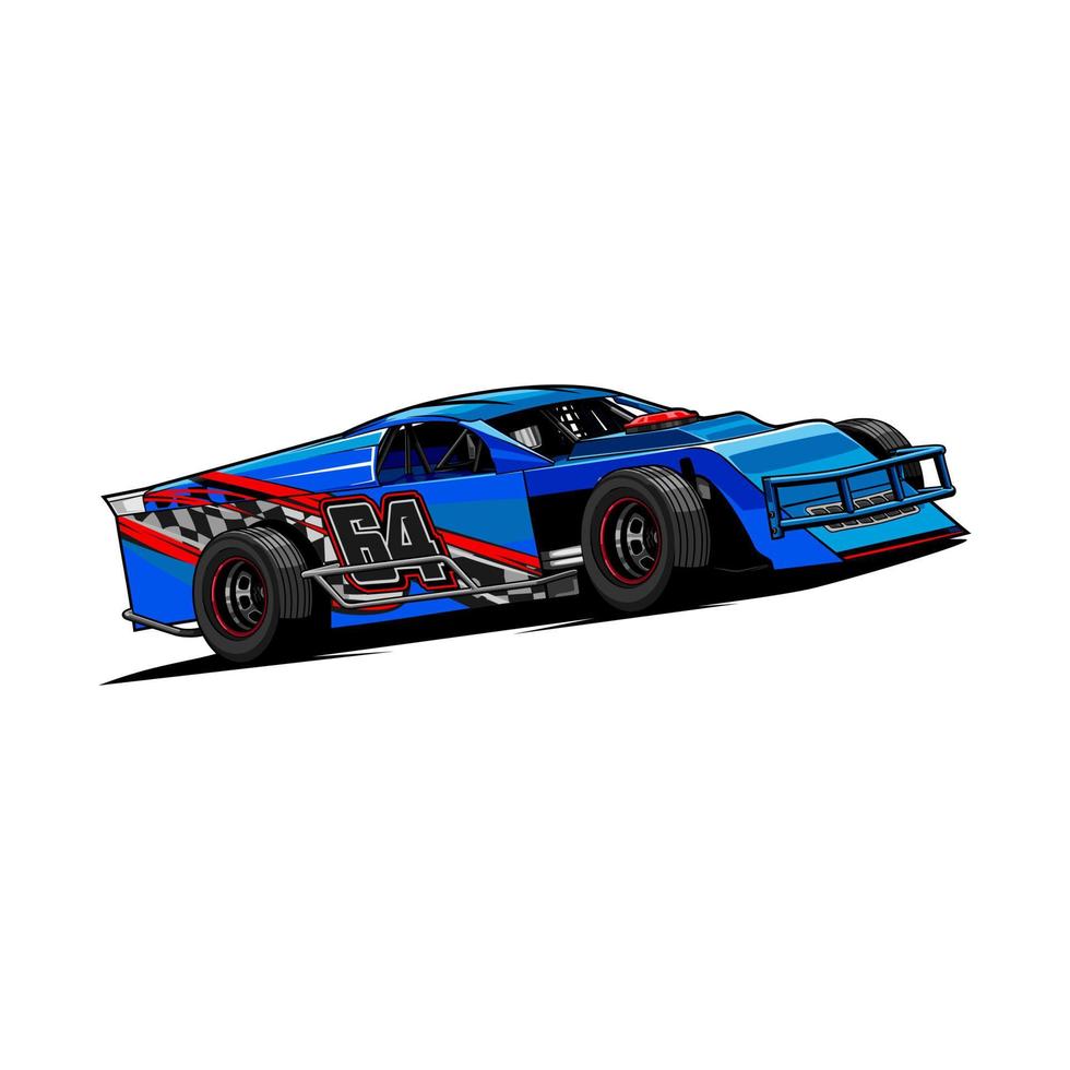 dirt racing car vector