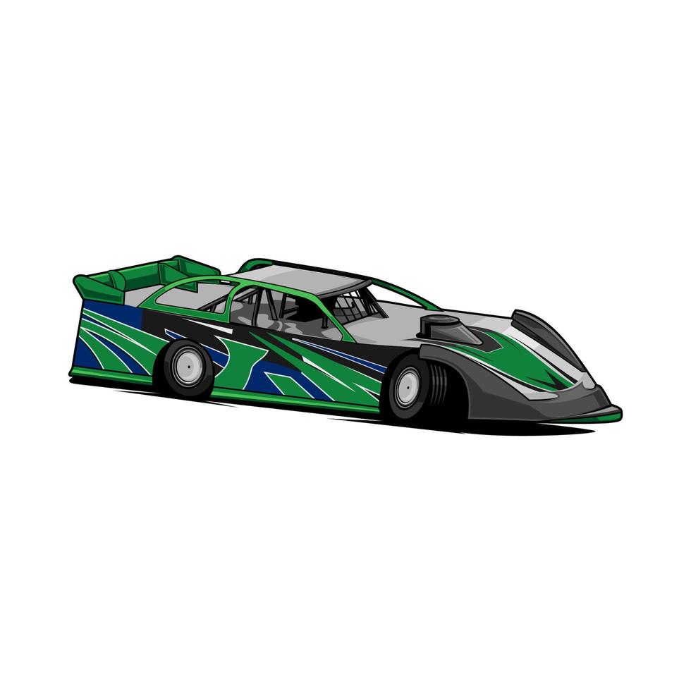 dirt racing car vector