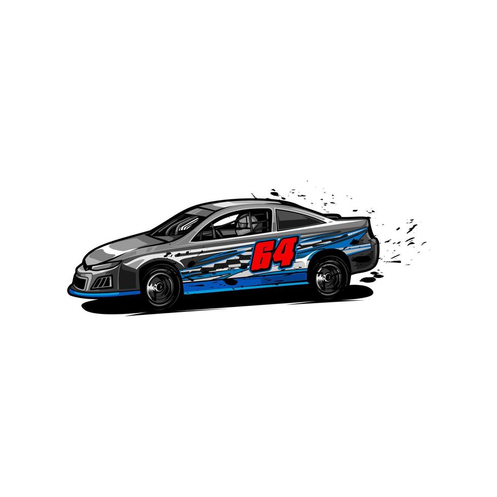 dirt racing car vector