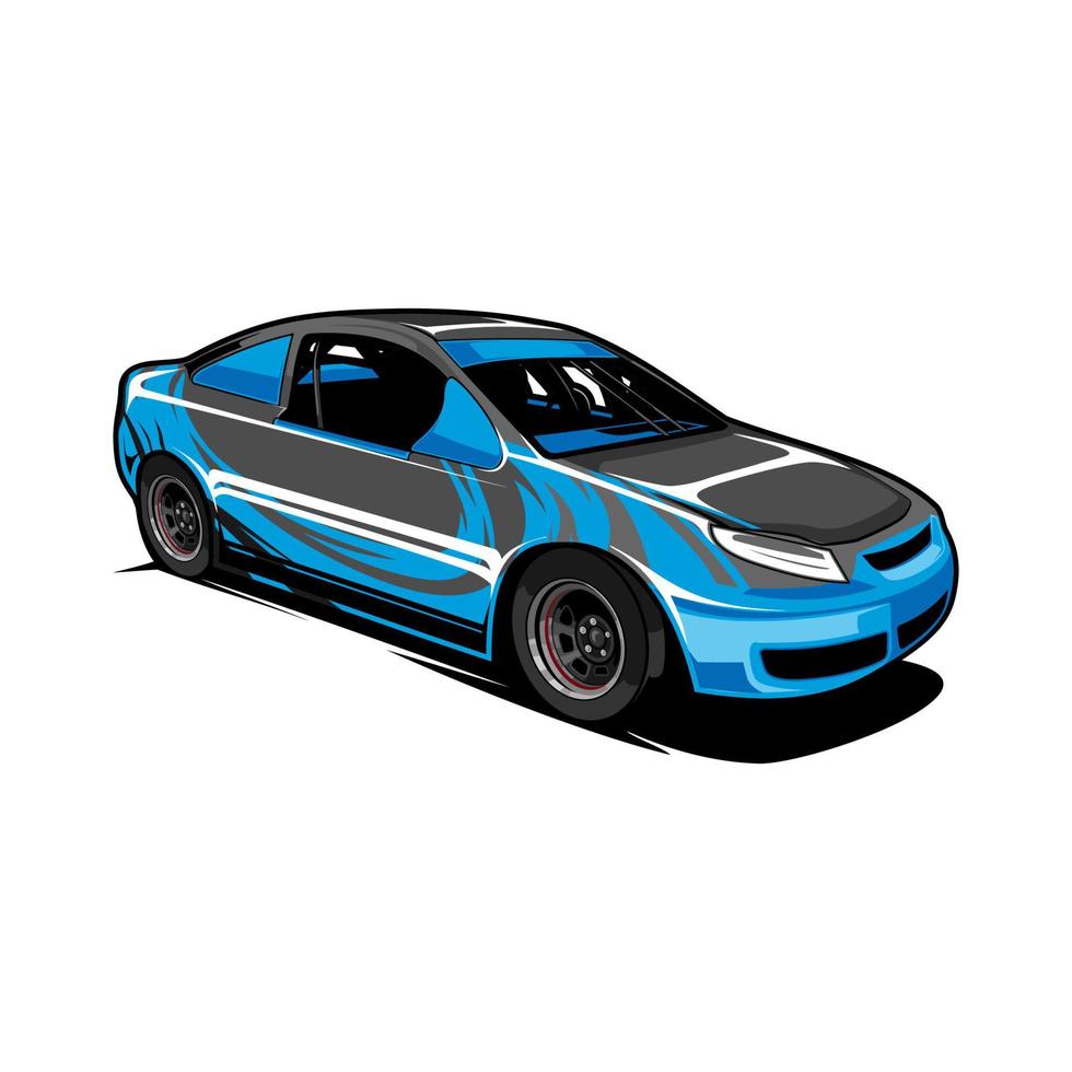 dirt racing car vector