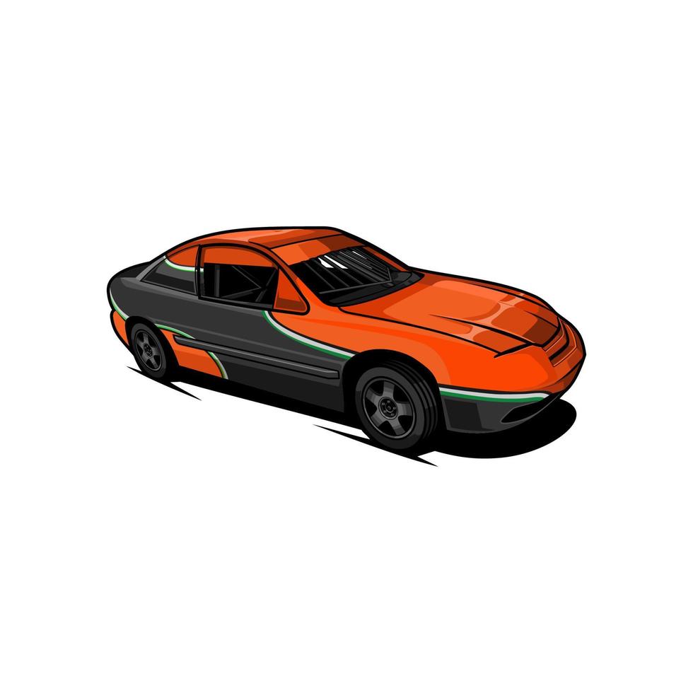 dirt racing car vector