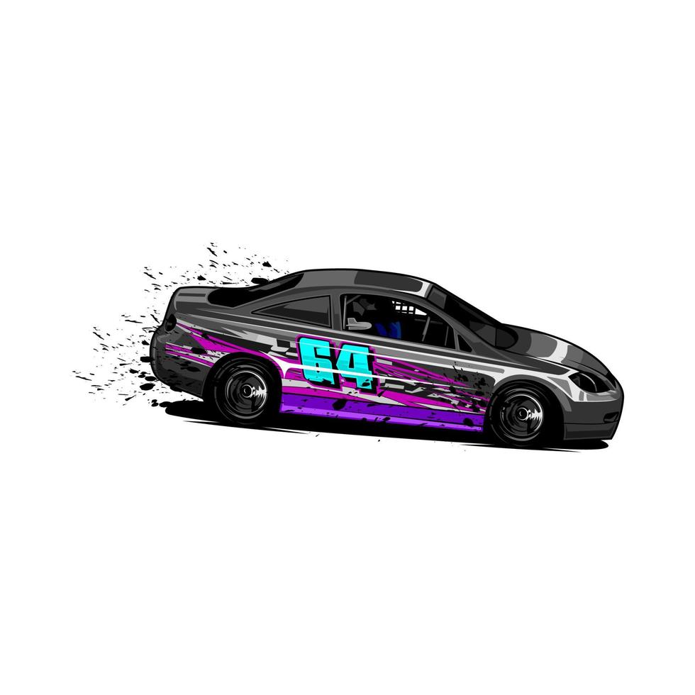 dirt racing car vector