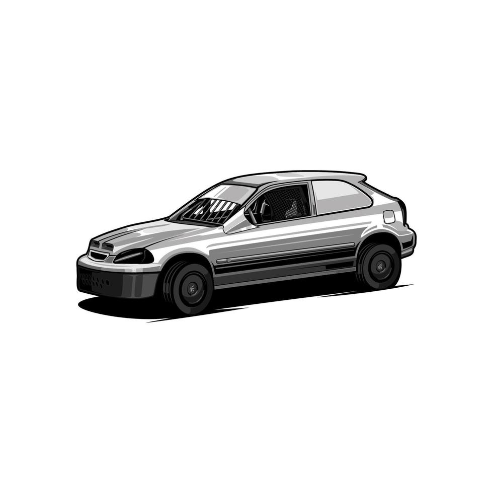 dirt racing car vector