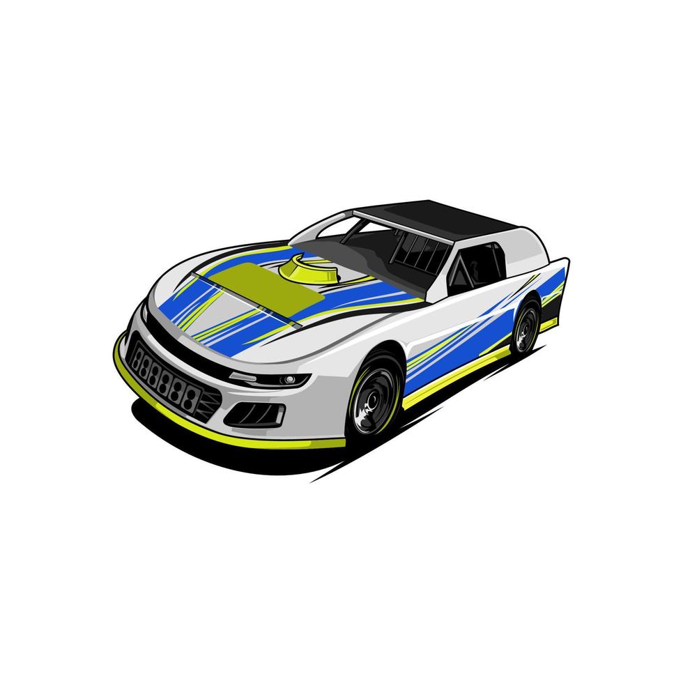 dirt racing car vector