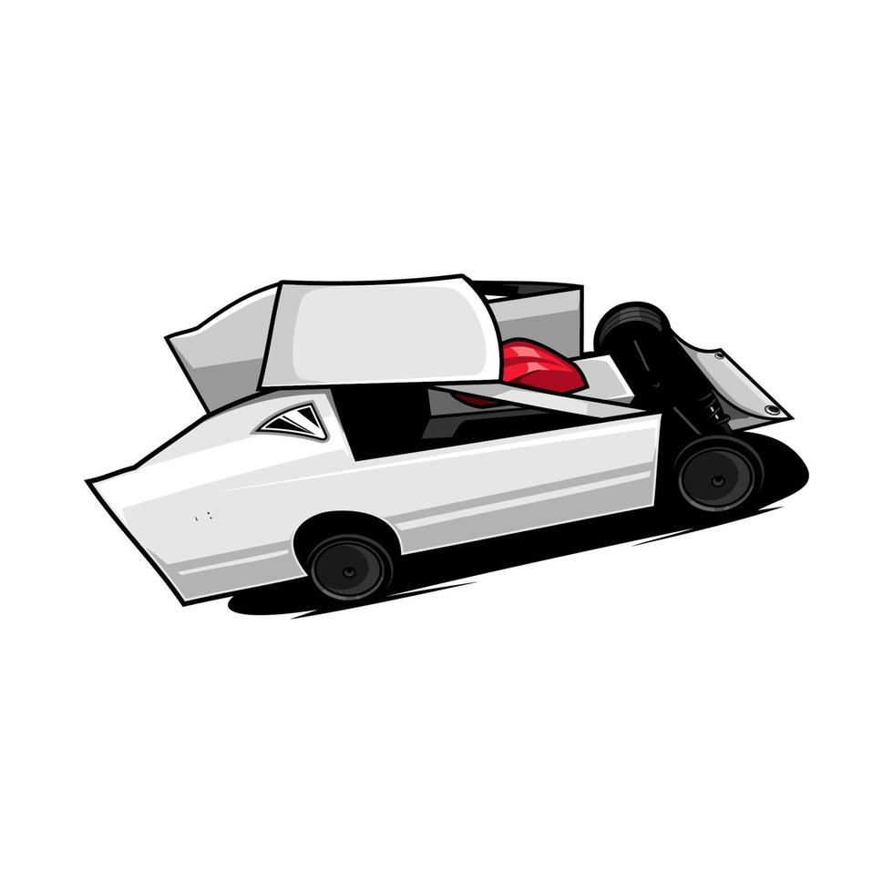 vector de coche de carreras de tierra