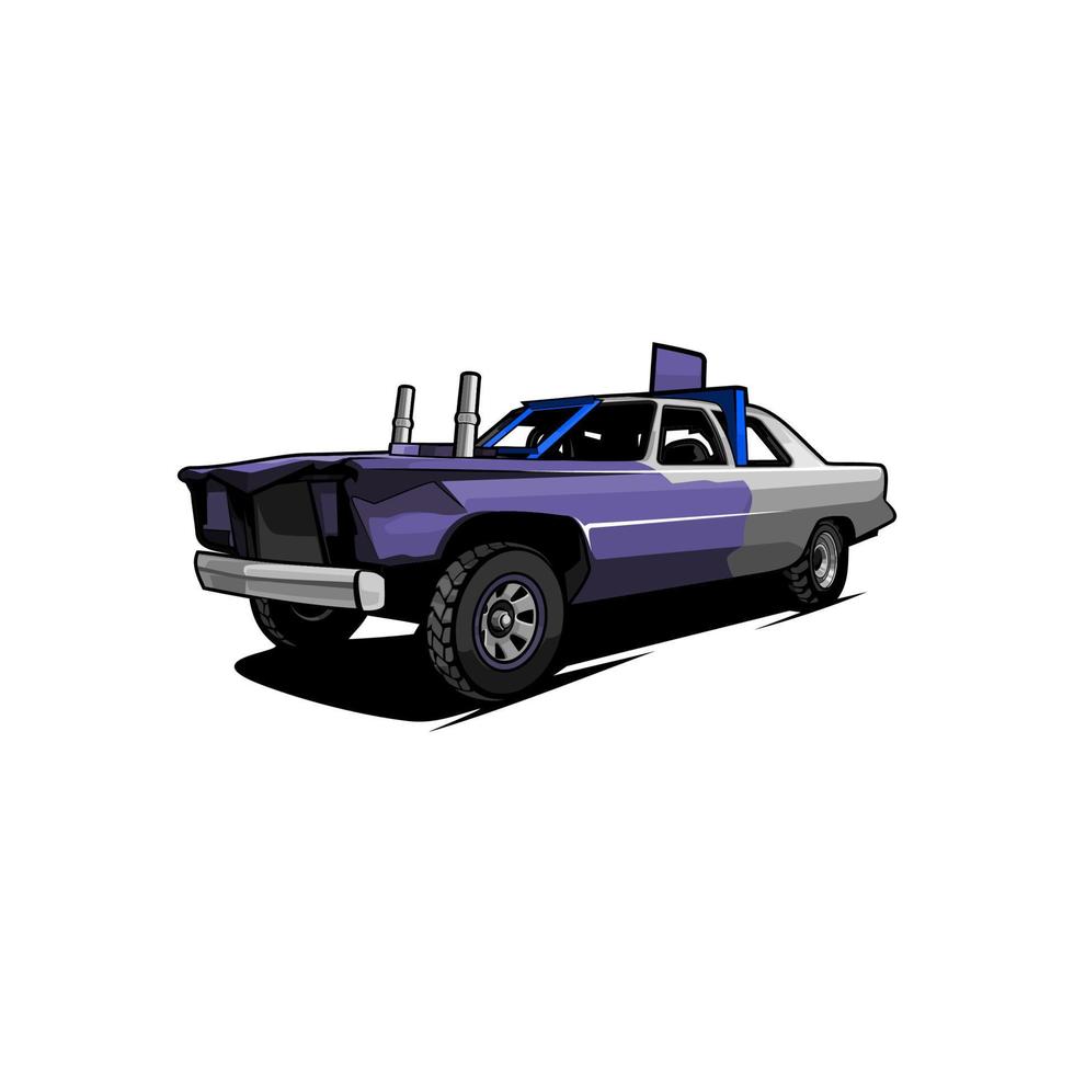 dirt racing car vector