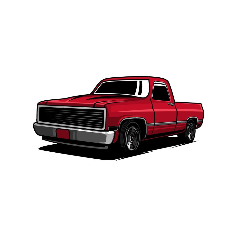 pickup car vector
