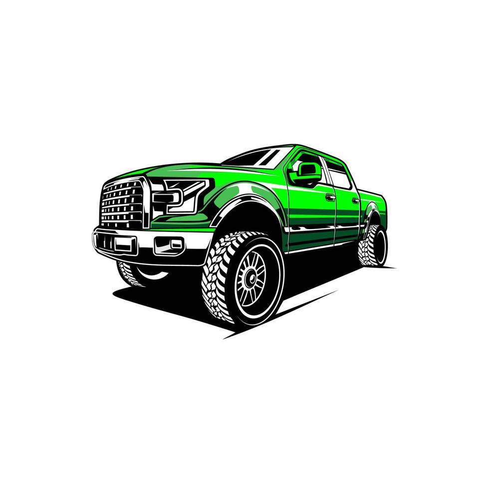 pickup car vector