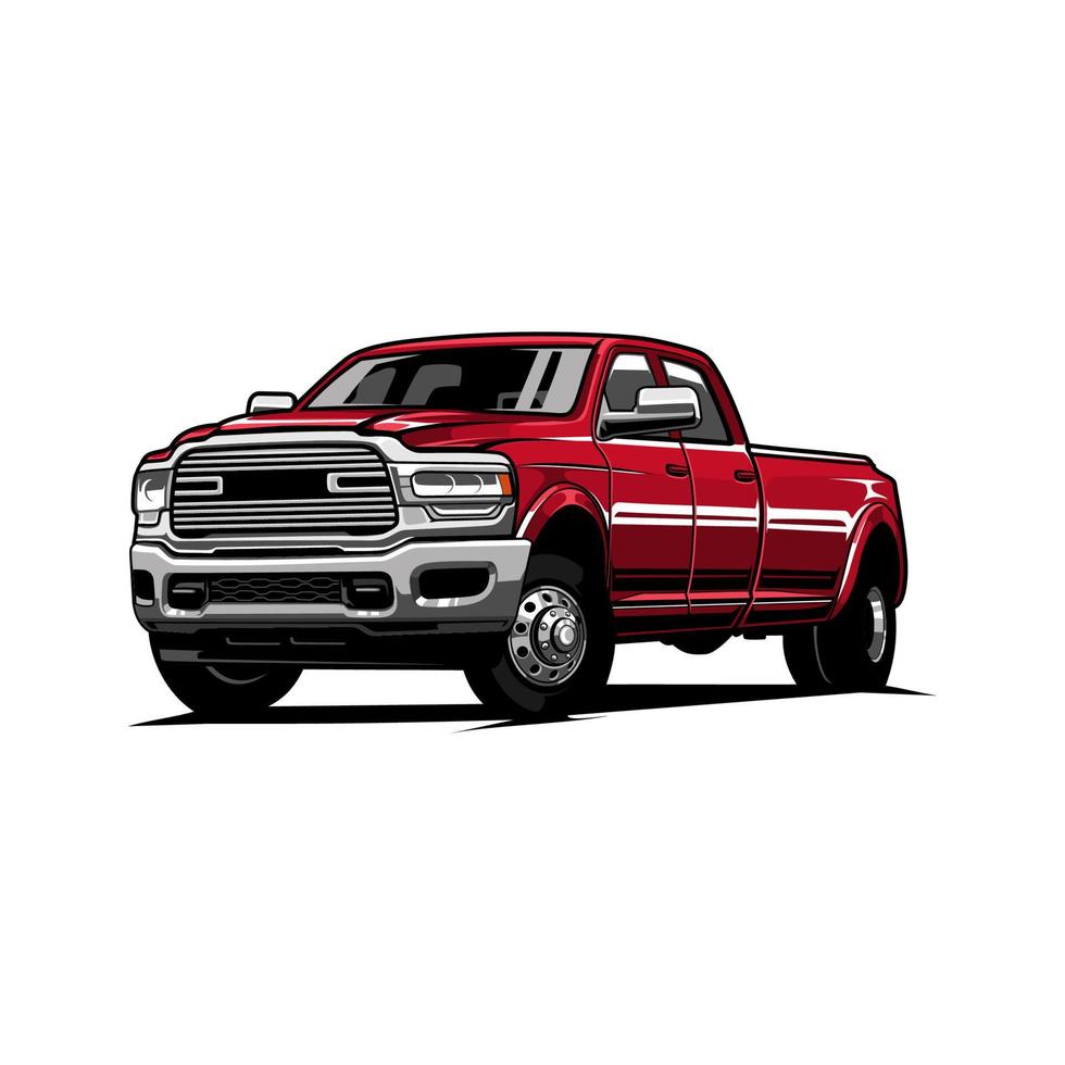 pickup car vector