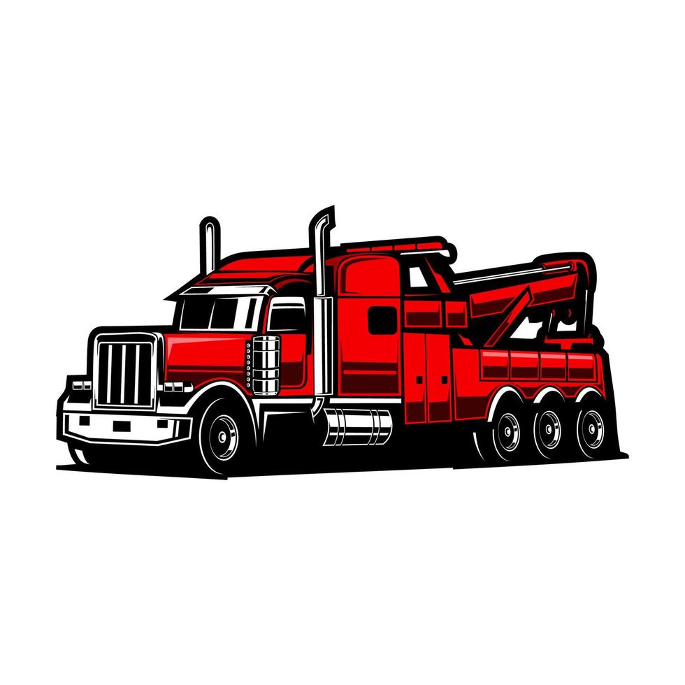 tow truck vector - towing