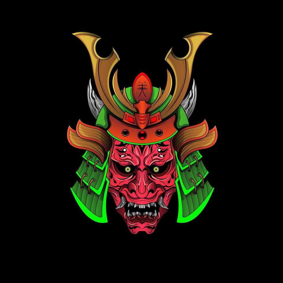 guerrero del diablo samurái 3-04 vector