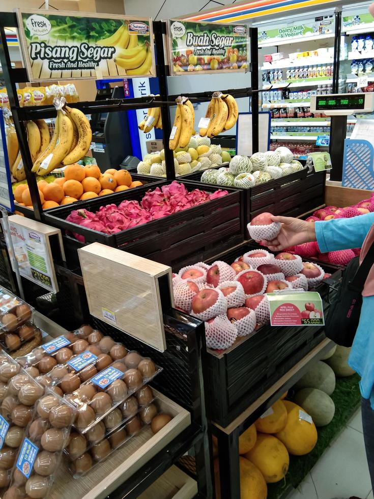 Probolinggo,Indonesia. Oct. 30,2022 - fruit shop with various kinds of fresh and clean fruit photo