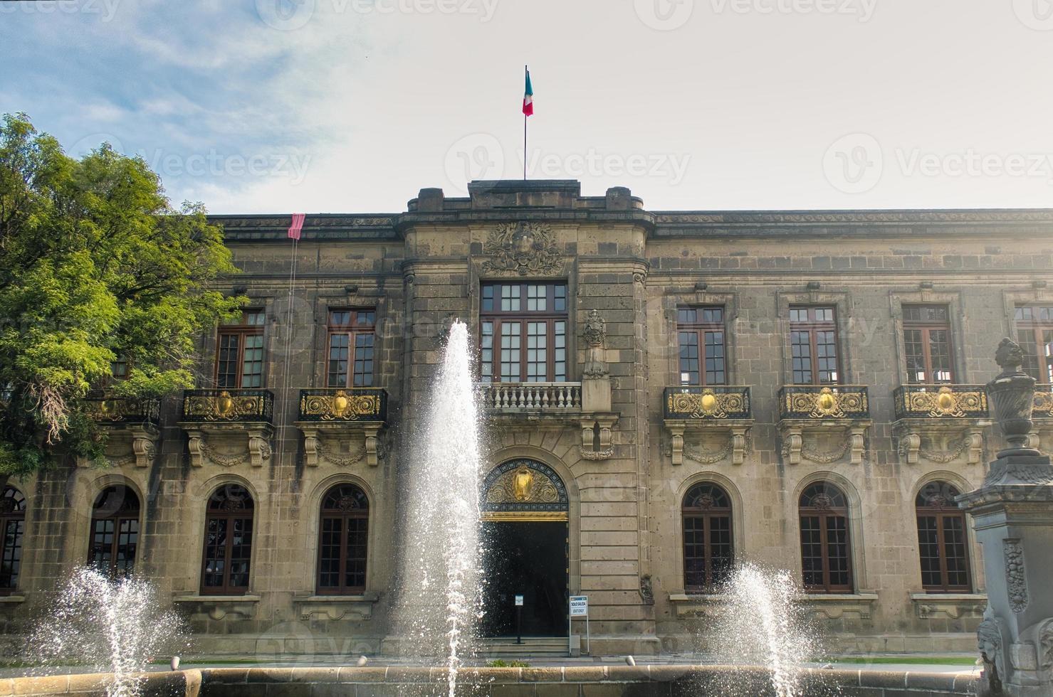 Historical Chapultepec Castle in mexico city photo