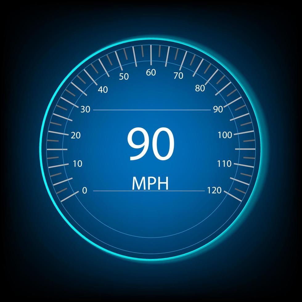 Gauge or meter indicator. Speedometer Circular percentage with Futuristic   elements. Holographic hud user interface elements, Hud interface vector transportation business.
