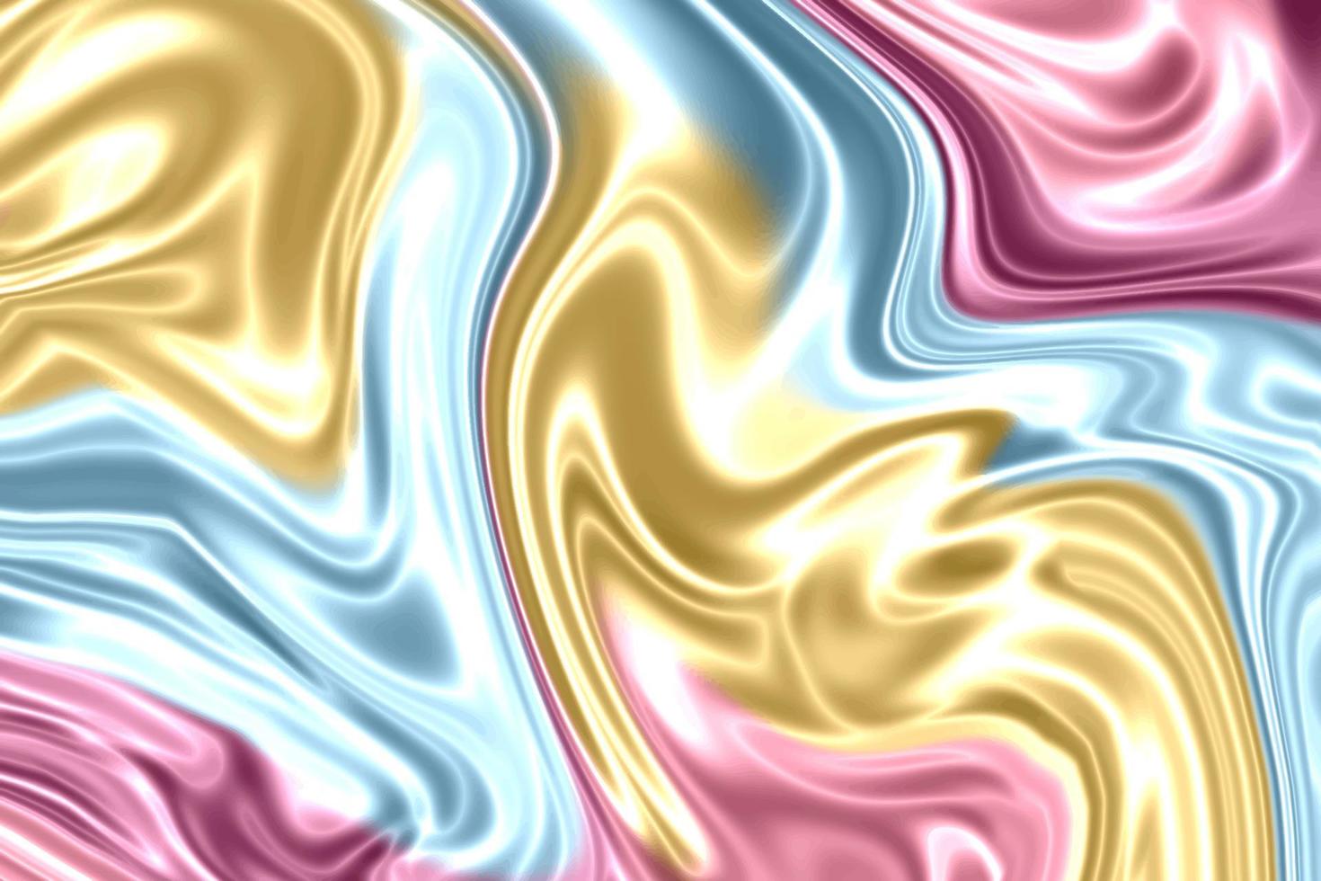 fondo abstracto elegante seda suave rosa azul oro colorido textura tela pliegues ondulados. colección de plantillas vectoriales para folletos, carteles, pancartas, volantes y tarjetas, etc. vector