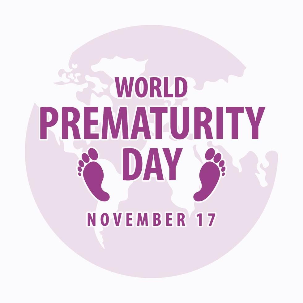 antecedentes del día mundial de la prematuridad. vector