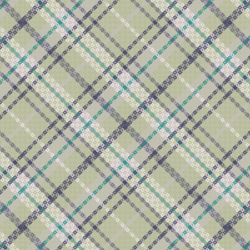 Tartan or plaid retro color pattern. vector