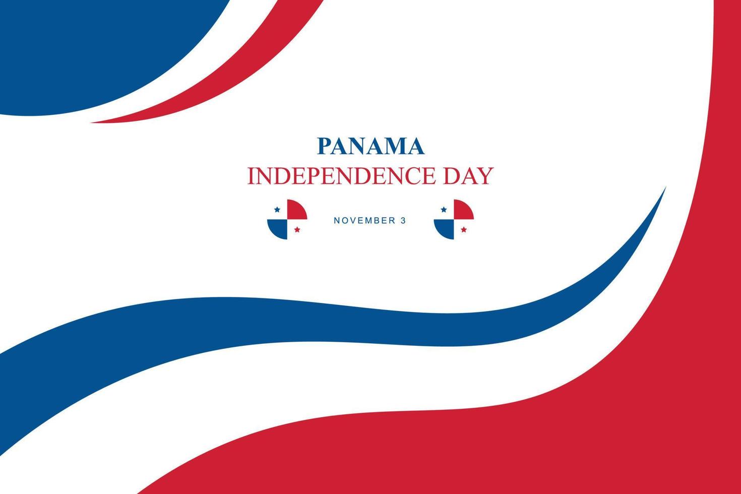 Panama independence day background. vector