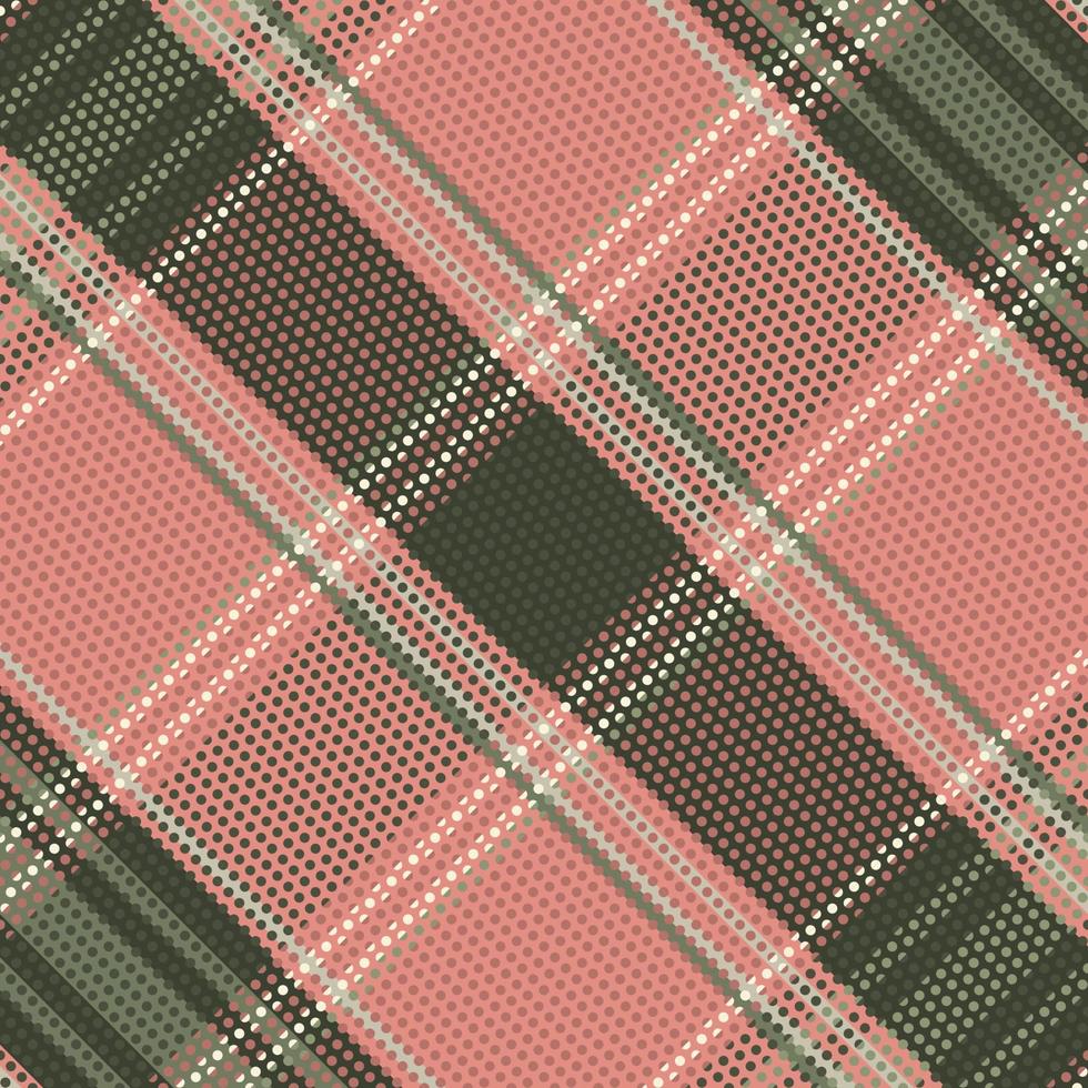 Tartan or plaid retro color pattern. vector