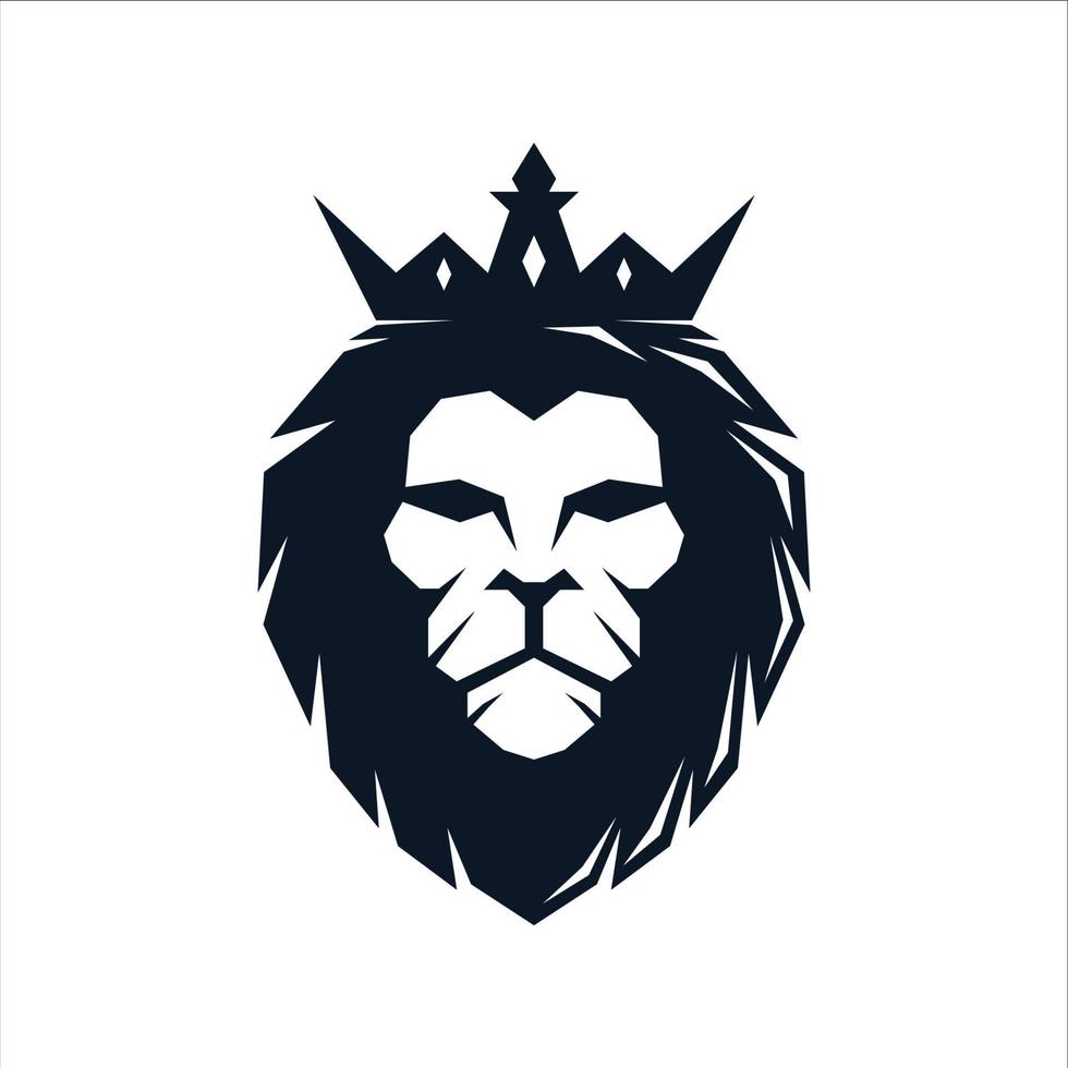 Lion esport logo design vector
