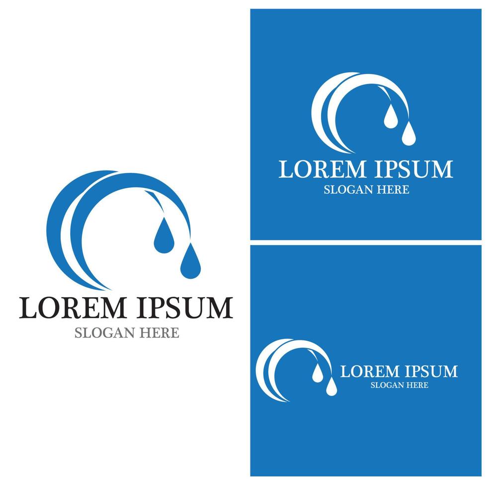 Water wave icon vector