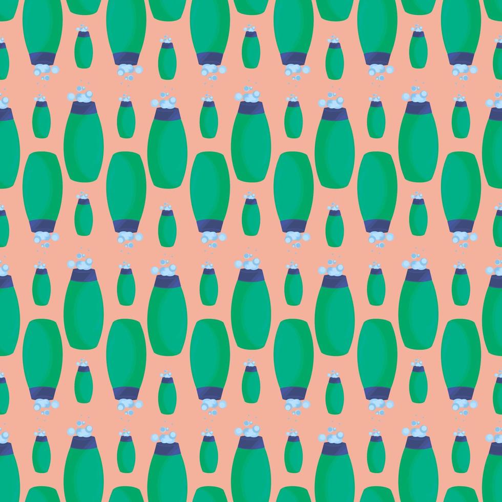 Shampoo pattern, illustration, vector on white background