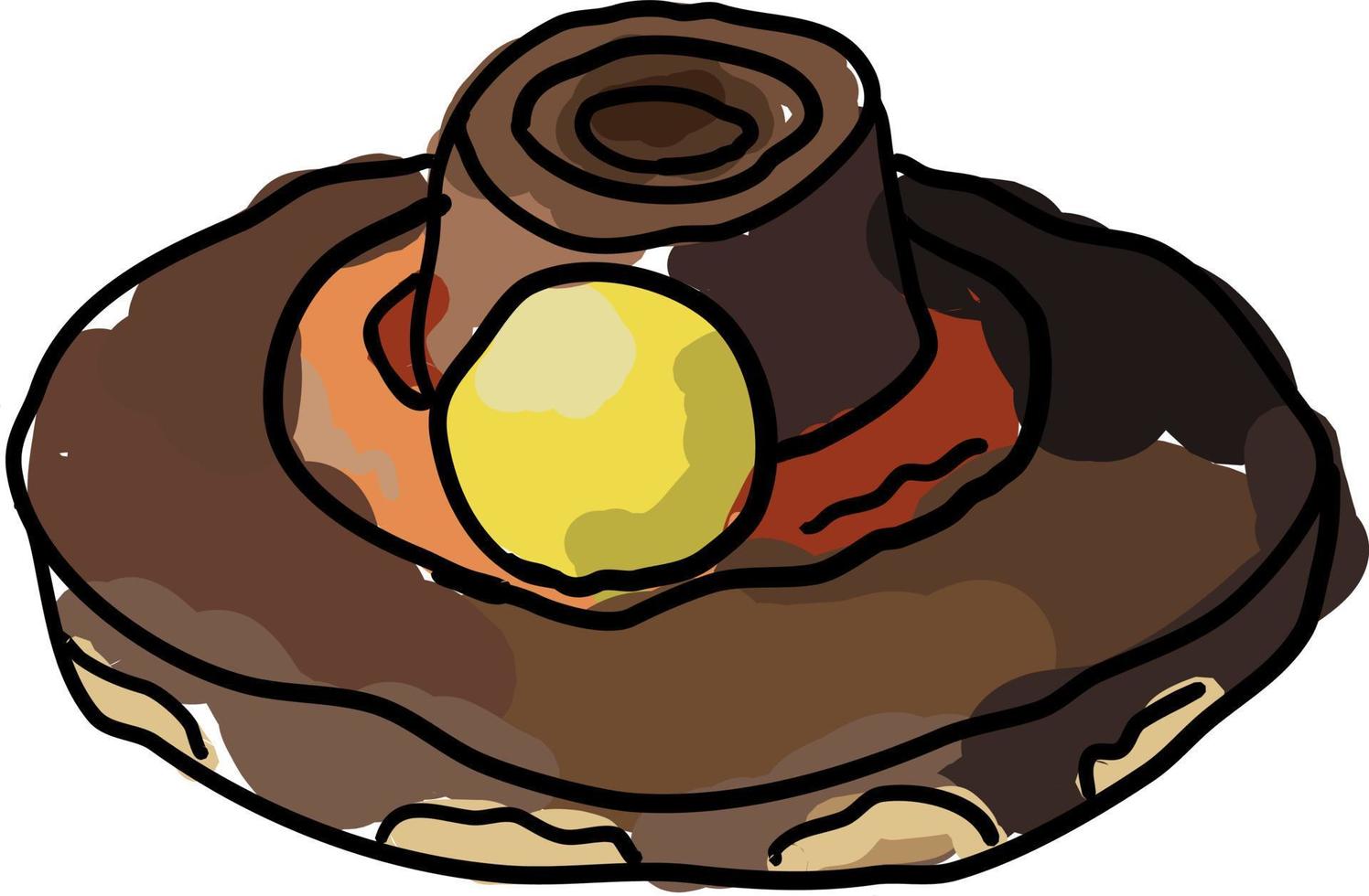 Pilgrim Cookie Hats, illustration, vector on white background