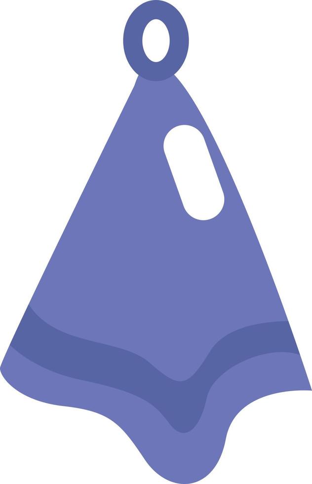 Clean towel, illustration, vector on a white background.