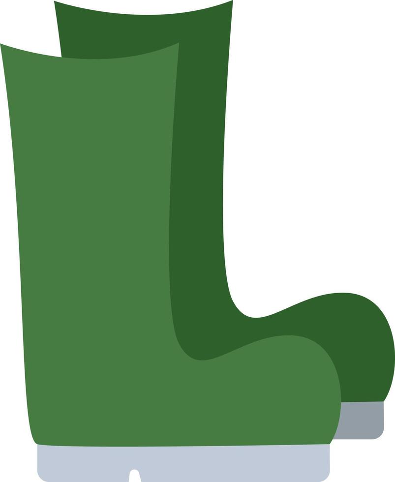 Botas de jardinería, ilustración, vector sobre fondo blanco.